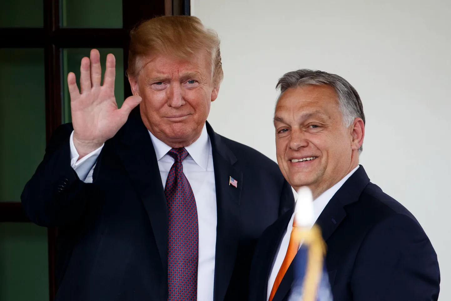 Tollane USA president Donald Trump 13. mail 2019 koos Ungari peaministri Viktor Orbániga.
