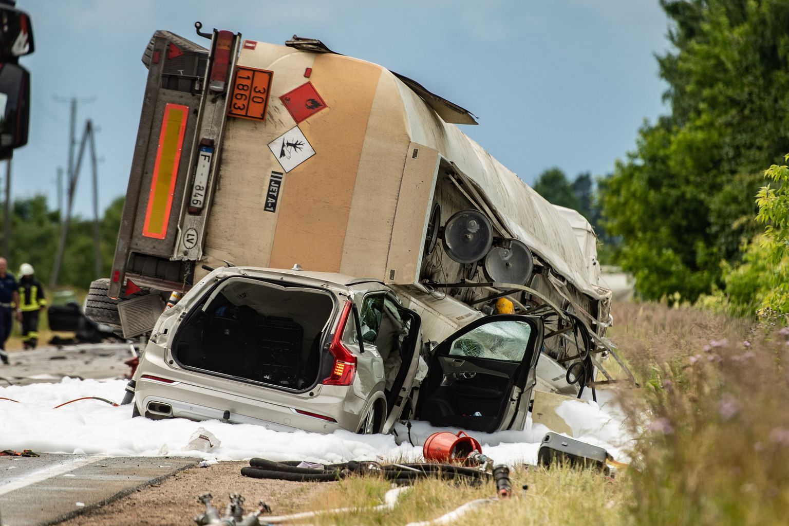 8. jūlijā notika smags ceļu satiksmes negadījums uz Liepājas šosejas Mārupes novadā.