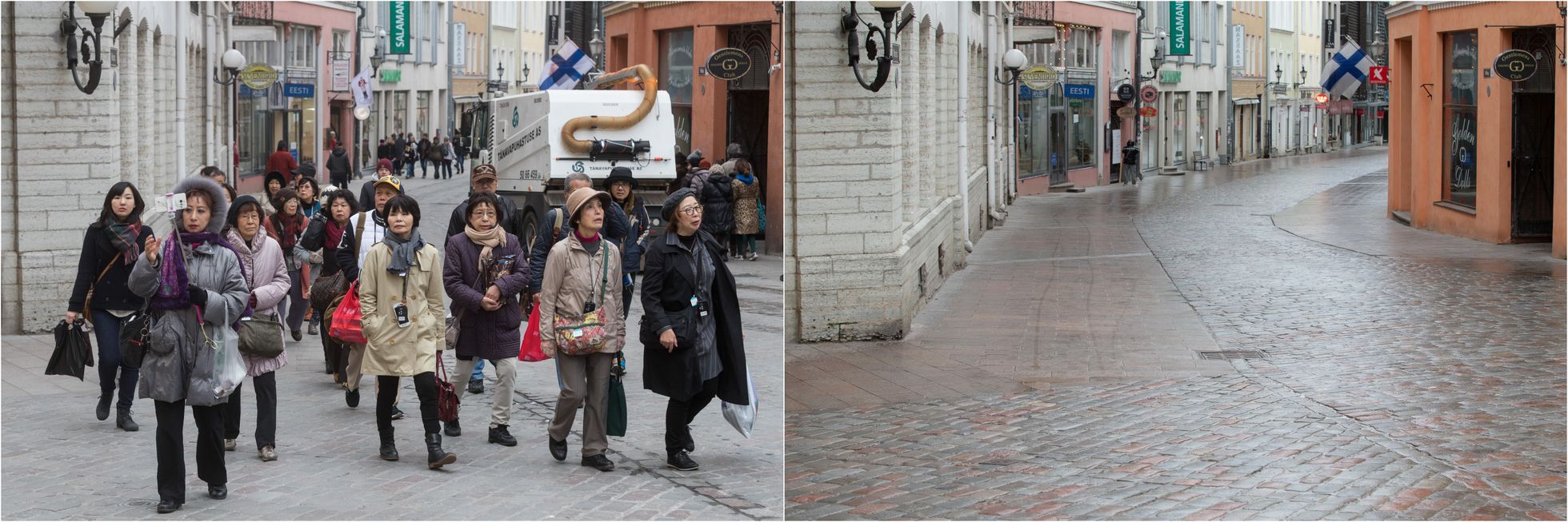 Старый Таллинн: с туристами и без них