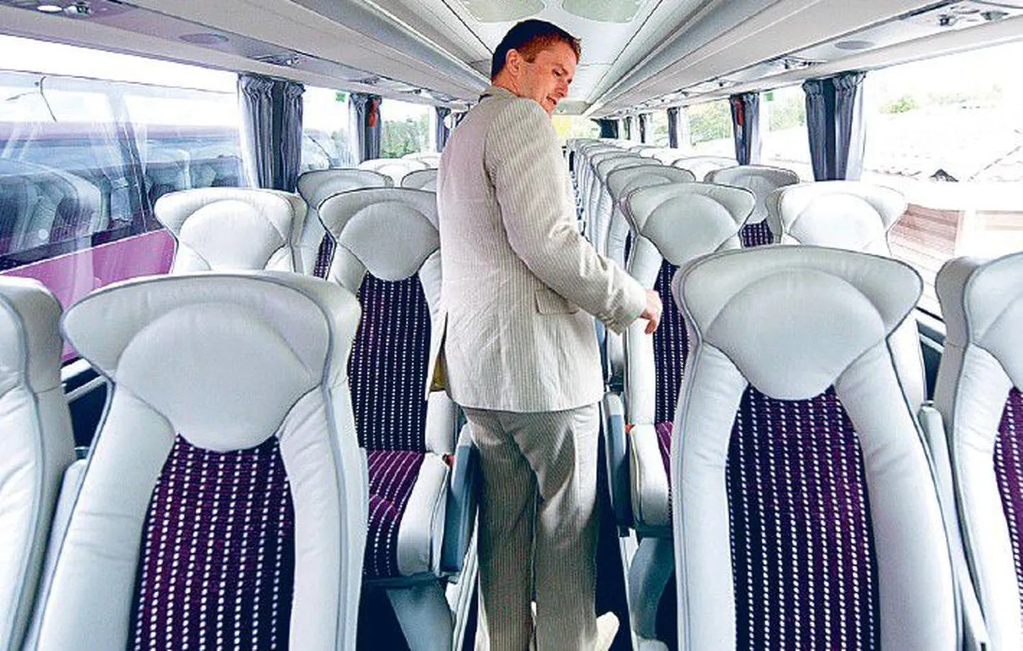 Sebe juhatuse esimees Kuldar Väärsi bussis