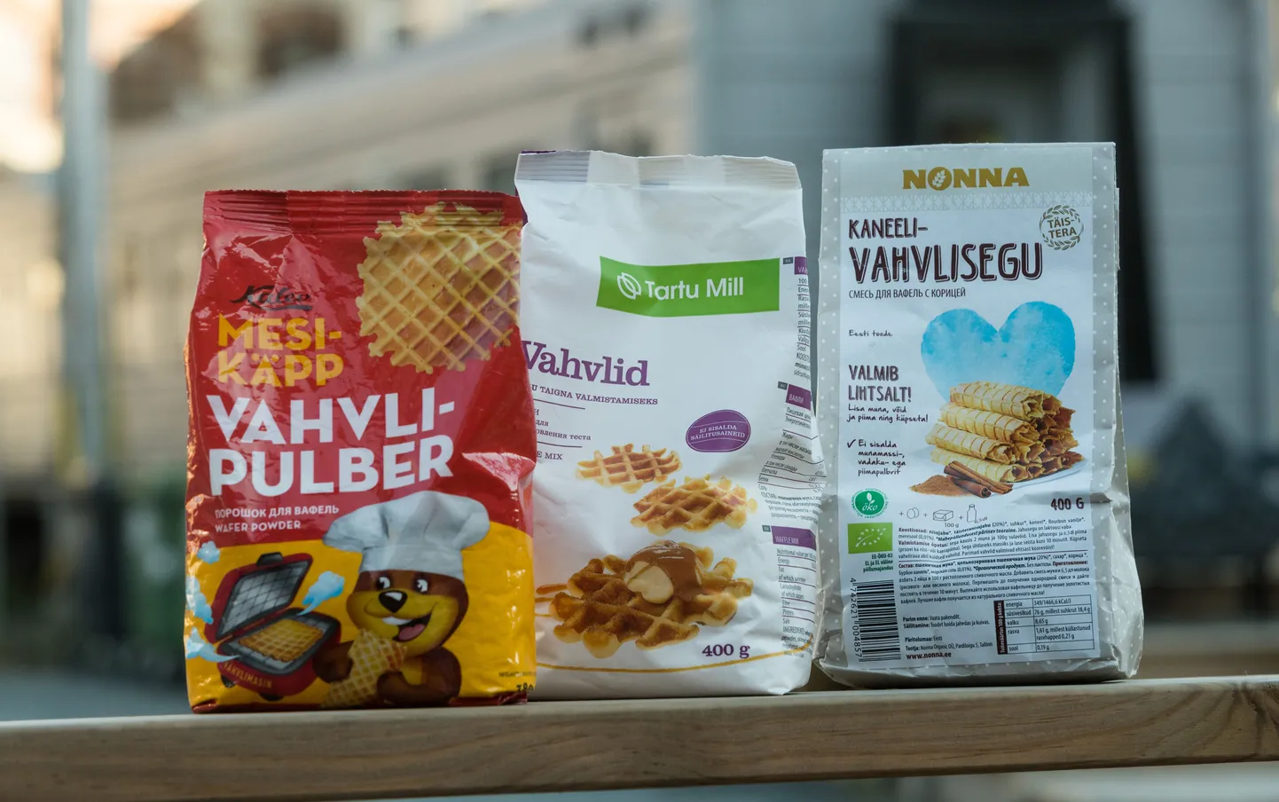Eesti poodides on müügil kolme eri tootja vahvlisegud.