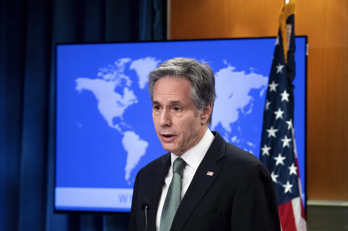 Госсекретарь США Энтони Блинкен.