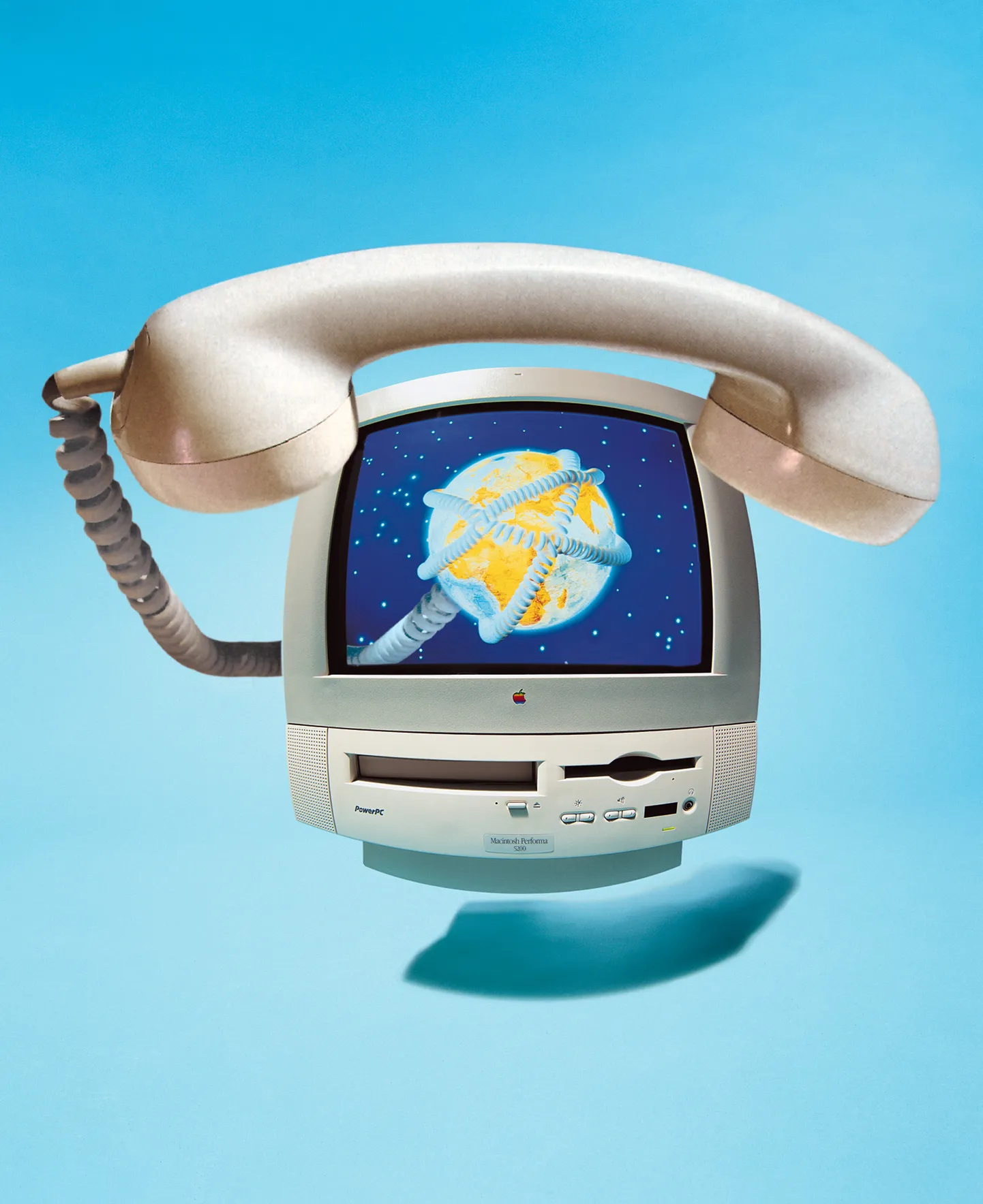 Dial-up ühendust illustreeriv pilt.