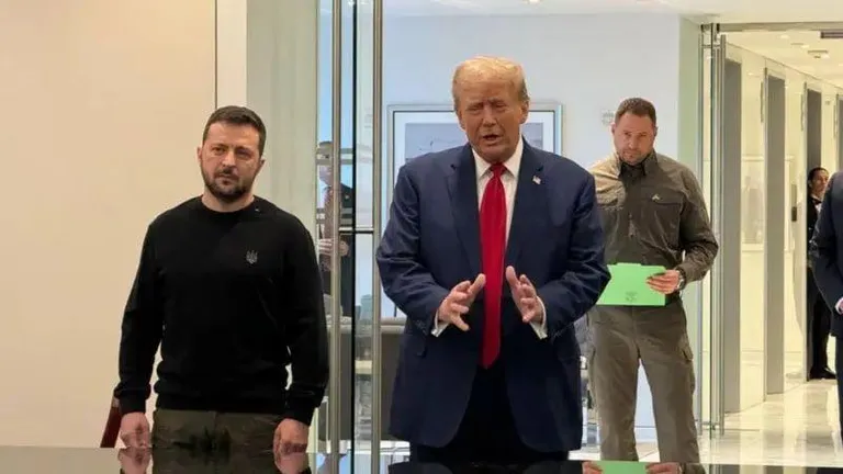 Зеленский и Трамп встретились в Нью-Йорке 27 сентября 2024 года. Интрига по поводу этой встречи сохранялась до последнего.