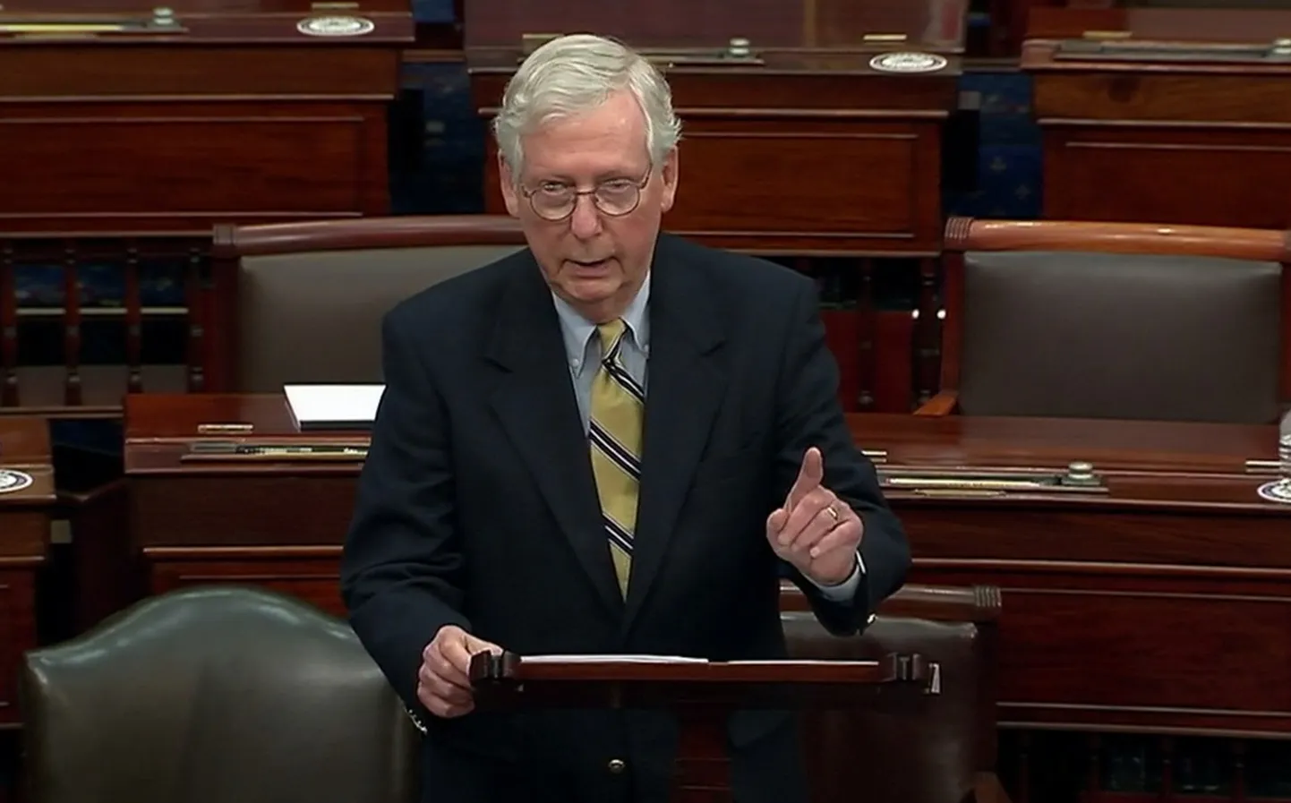 USA senati vähemuse liider Mitch McConnell.