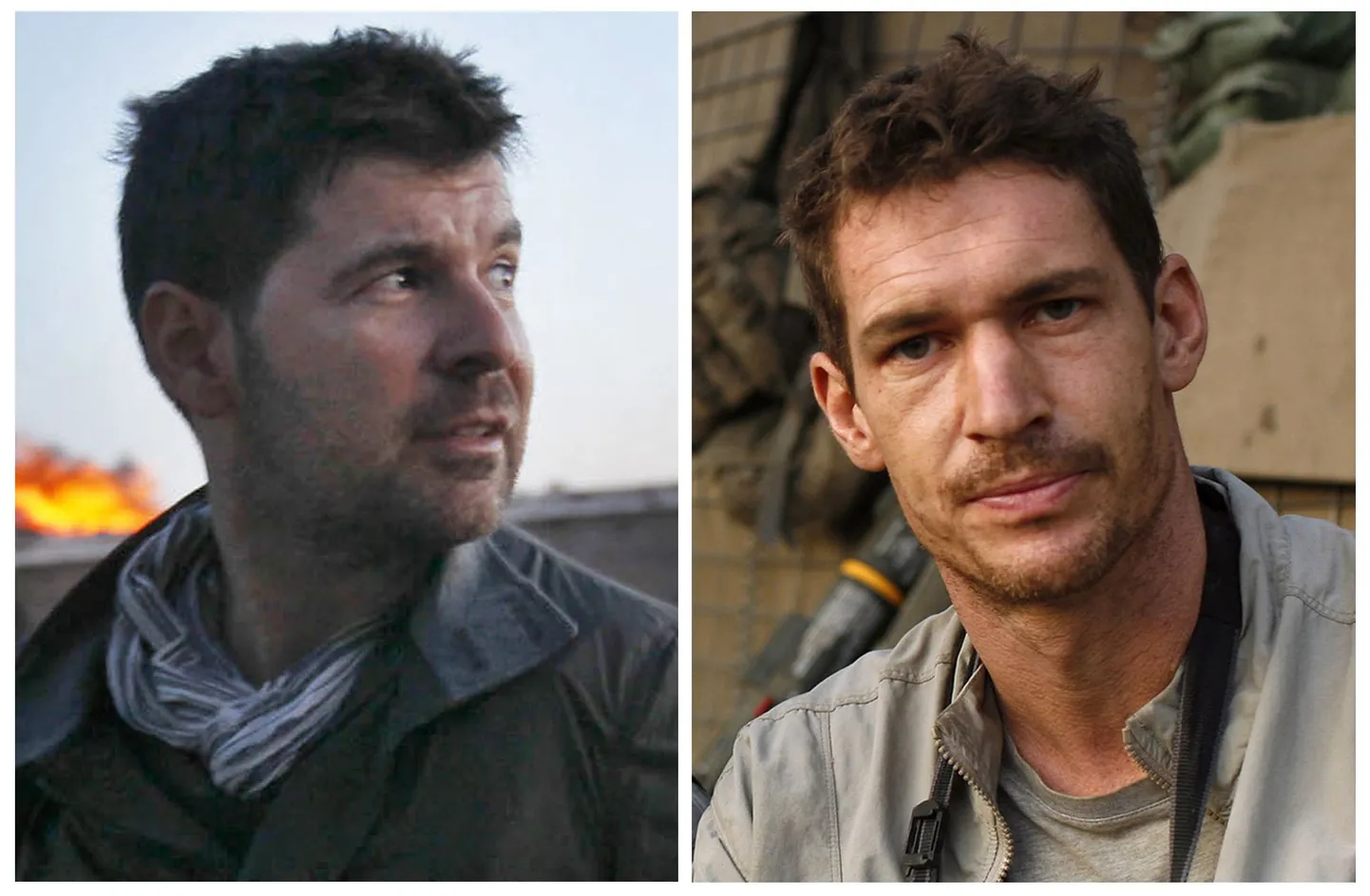 Tim Hetherington (paremal) ja Chris Hondros
