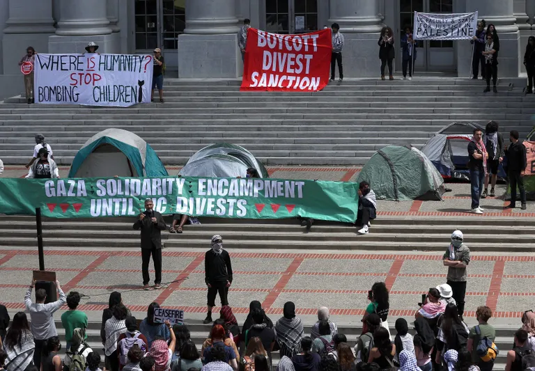 Studentu protests Kalifornijas Universitāte (Bērkli).