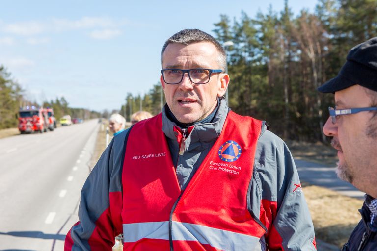 Eesti päästemeeskonna meditsiinirühma saarlasest juht Raido Paasma.