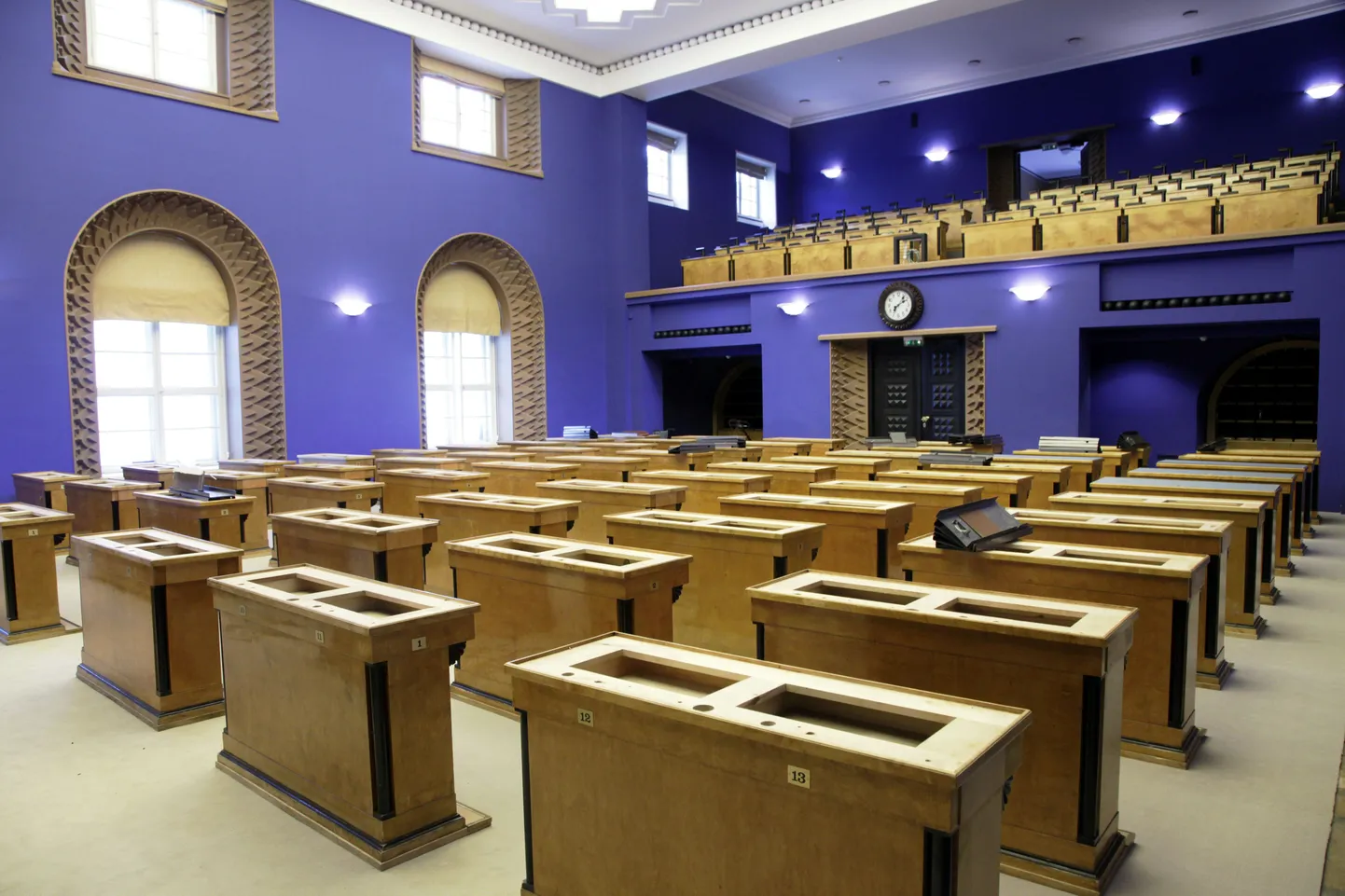 Riigikogu istungite saal.