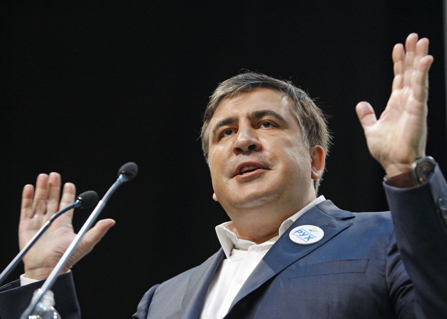 Odessa kuberner Mihheil Saakašvili möödunud kuul Ukrainas samuti  korruptsioonivastasel foorumil esinemas.