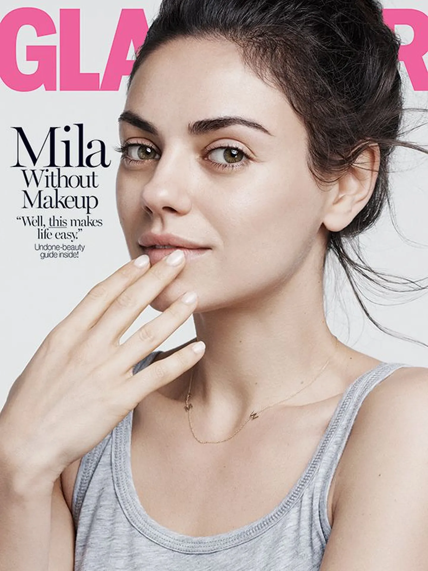 Mila Kunis ajakirja Glamour esikaanel