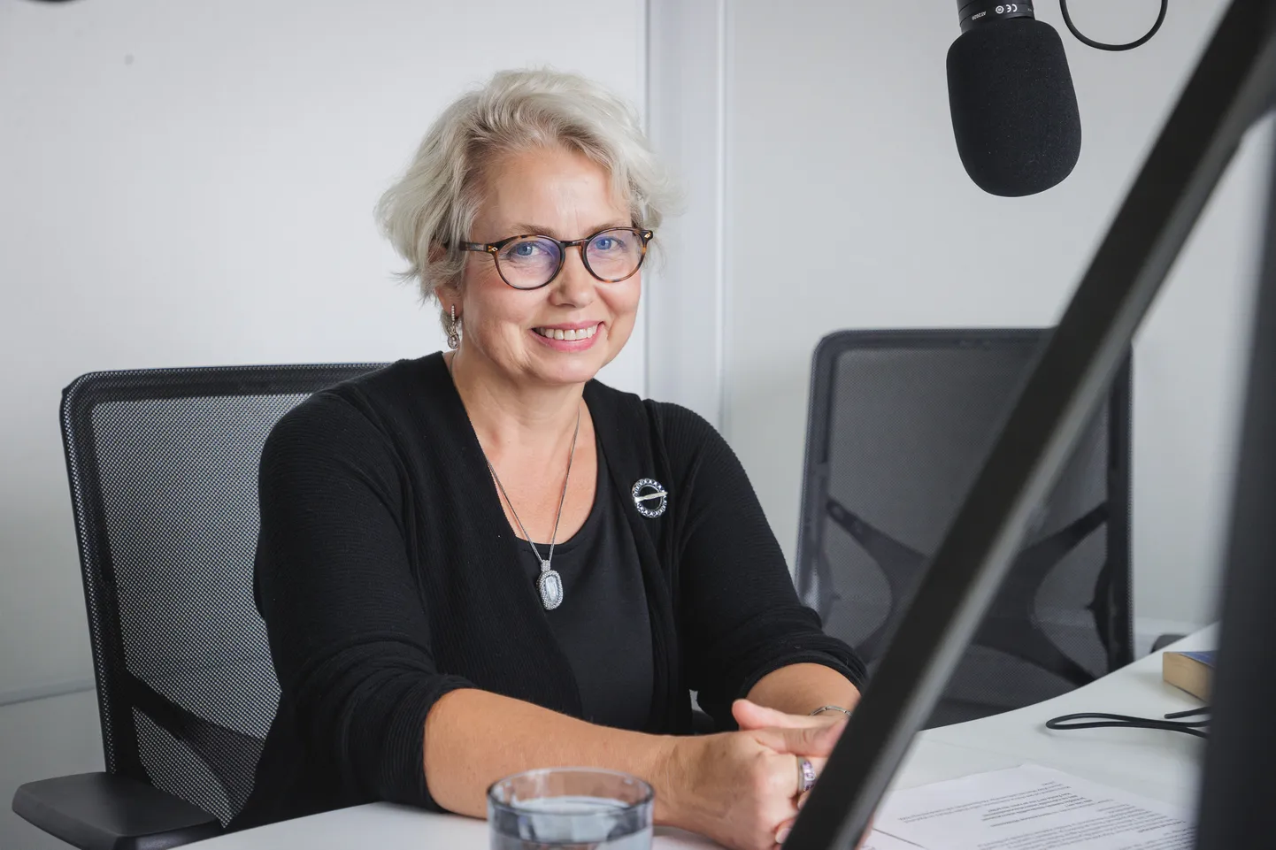25.08.2022, Tallinn. Rainer Kattel ja Egge Kulbok-Lattik KUKU raadio podcasti salvestusel. Foto: Konstantin Sednev / Postimees Grupp
