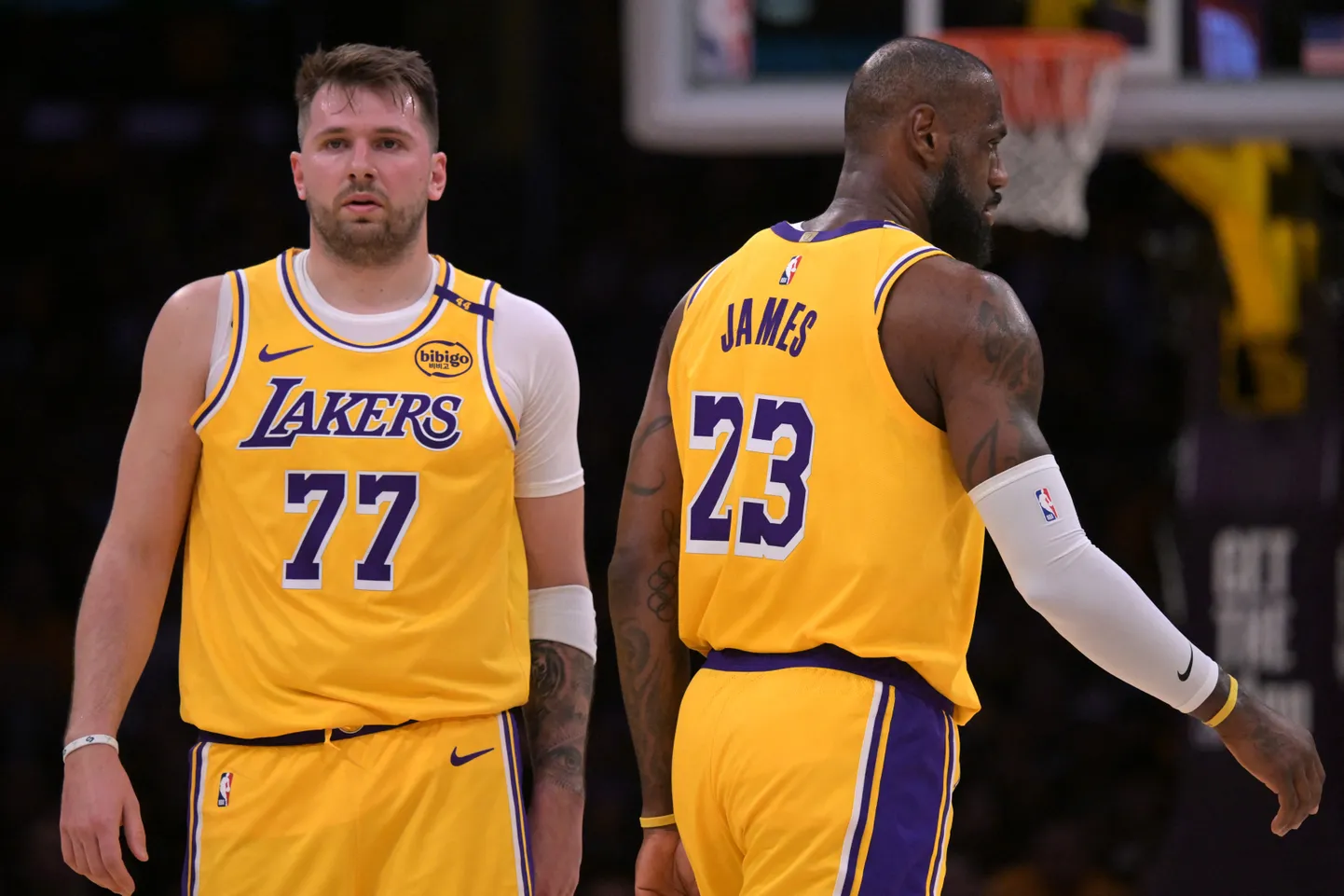 Luka Dončić ja LeBron James.