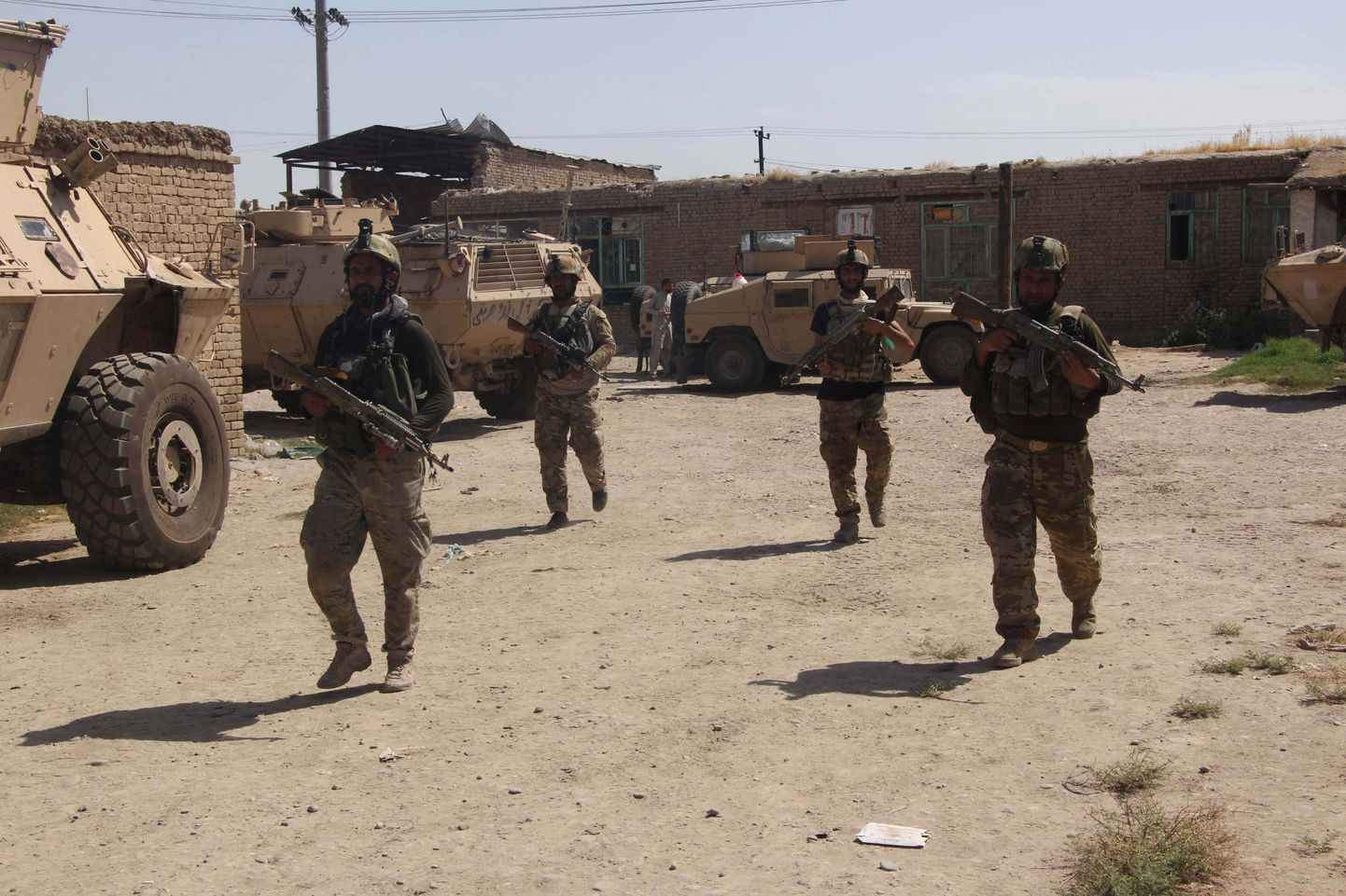 Afganistani valitsusvägede sõdurid.