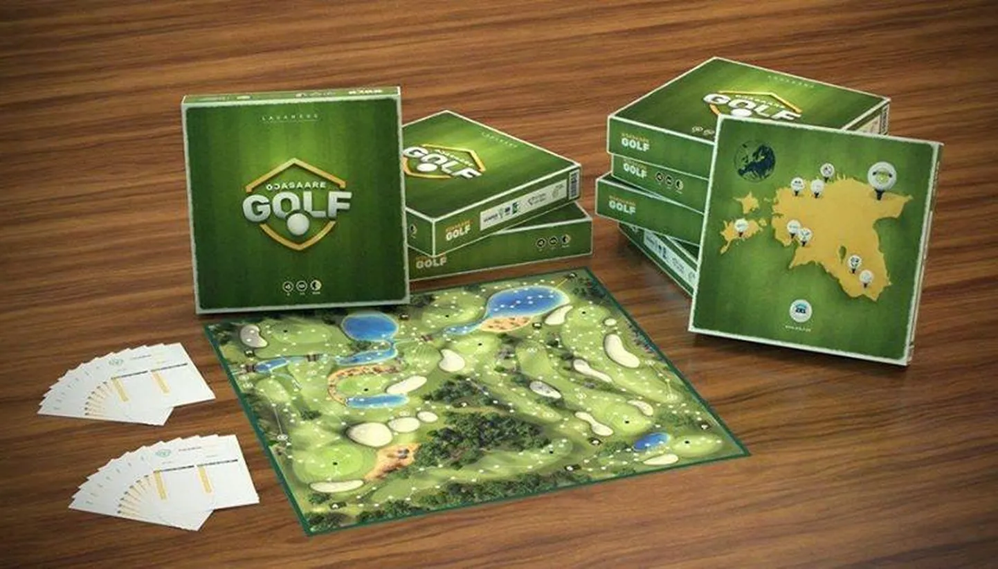 LEADER-programmi toetusel valminud lauamäng "Ojasaare golf".