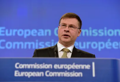 Valdis Dombrovskis. Foto: Eric Vidal/Reuters