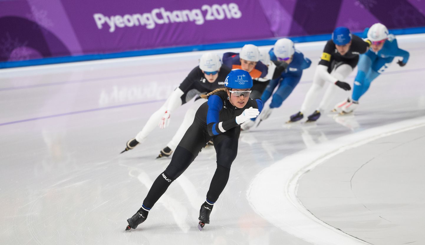 Saskia Alusalu Pyeongchangi olümpial.