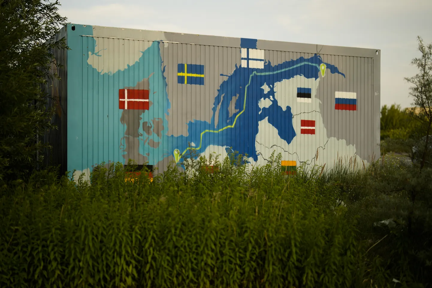 Nord Streami marsruuti kirjeldav illustratsioon.