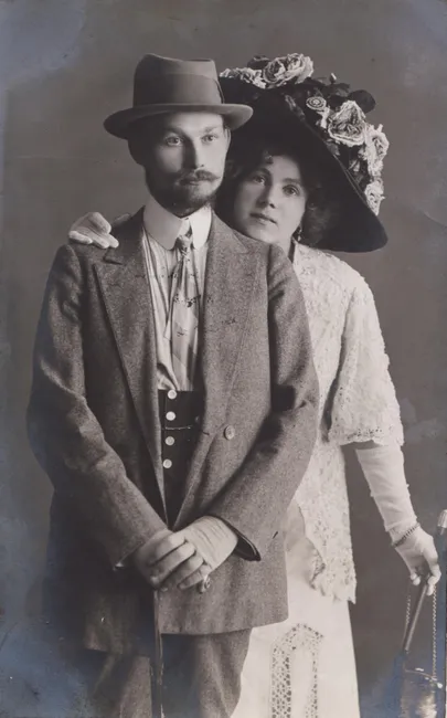 Дедушка и бабушка Юри Куускемаа: Август и Бетти примерно в 1910 году.