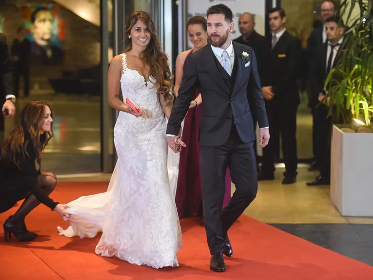 Lionel Messi ja ta naine Antonella Roccuzzo