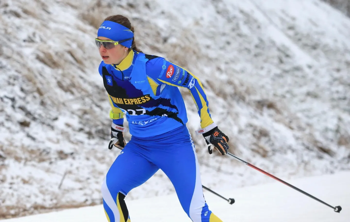 Sakala suusaklubi esindaja Anette Kasemets võitis Tallinna maratoni naiste arvestuses 2:06:31-ga. Foto on tehtud eelmise aasta Eesti meistrivõistlustel.