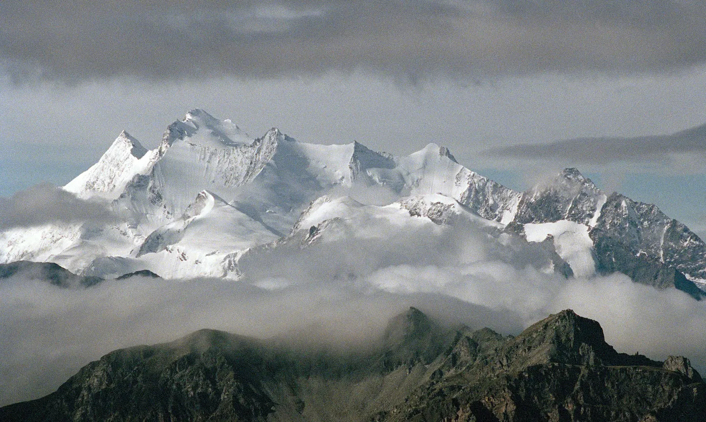 Fiescheralpi piirkond Valais' kantonis Šveitsis.