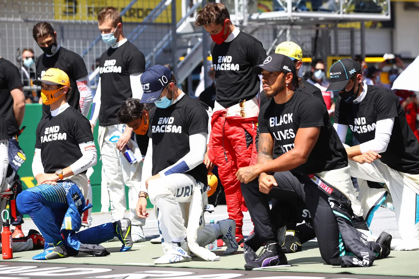 Lewis Hamilton (esiplaanil) Austria GP eel.