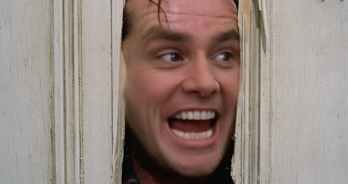 Deepfake tehnoloogia võimaldas filmis «The Shining» Jack Nicholsoni külge kleepida Jim Carrey näo.