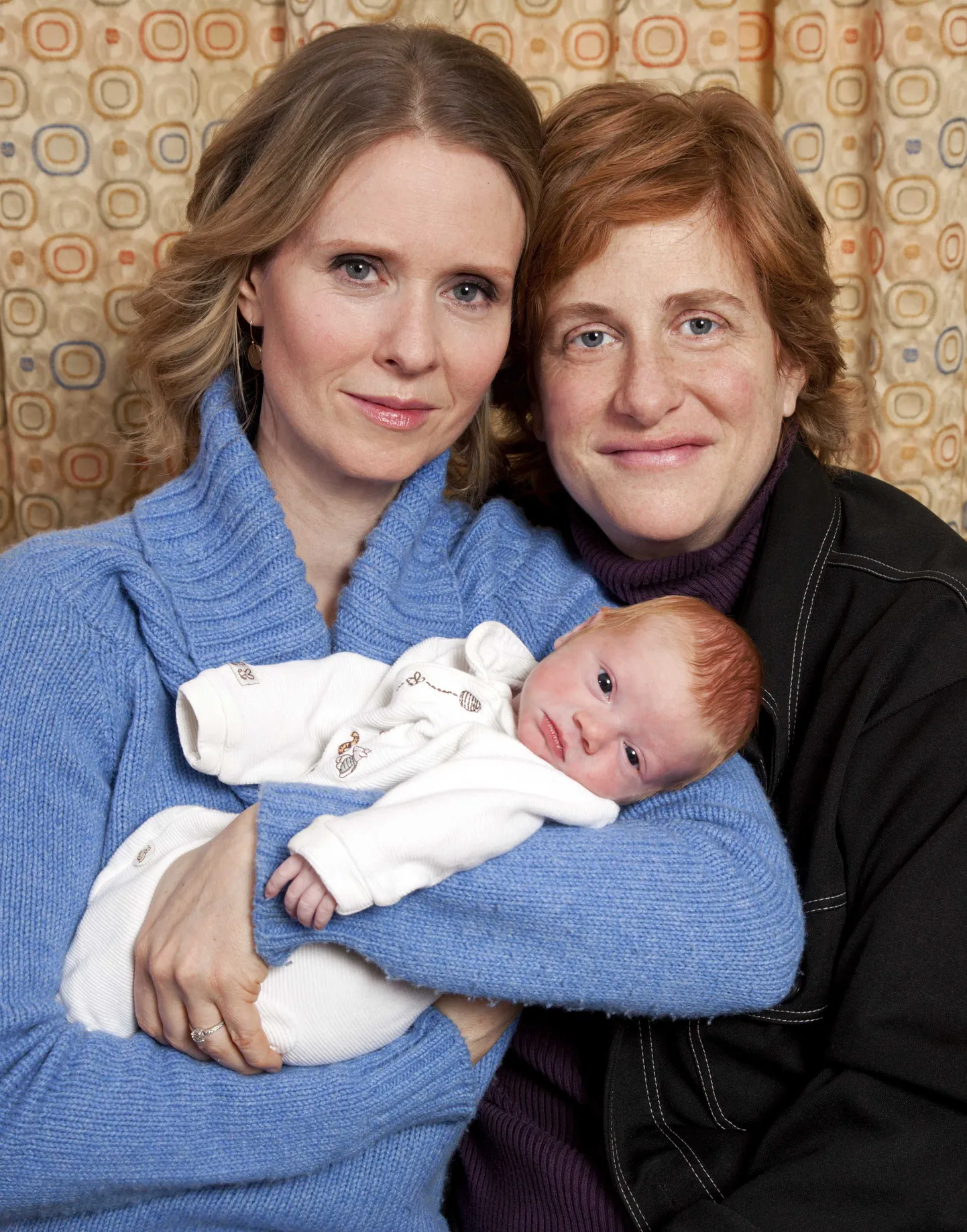 Cynthia Nixon, Christine Marinoni ja nende poeg Max.