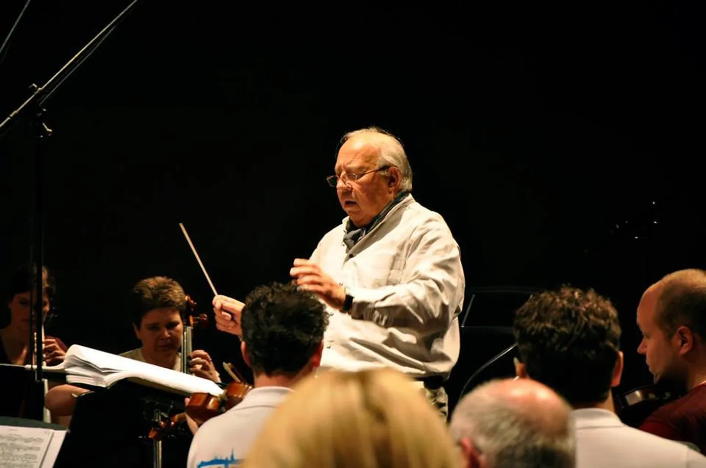 Neeme Järvi kontserdiproovis.