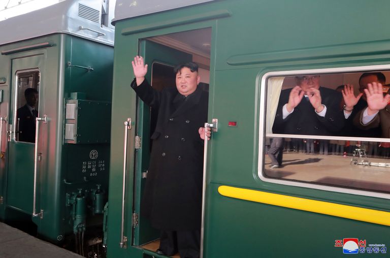 Põhja-Korea juht Kim Jong-un alustas oma teekonda Pyongyangist Vietnami Dong Dangi suunas 23. veebruaril