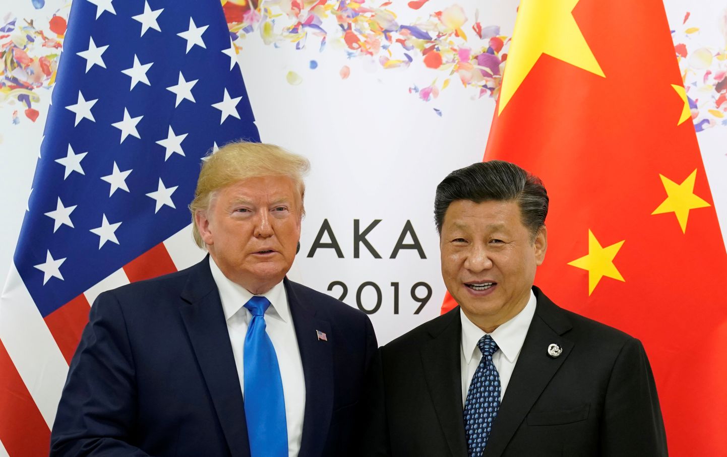 USA president Donald Trump ja Hiina president Xi Jinping G20 tippkohtumisel Jaapanis 29. juuni 2019.