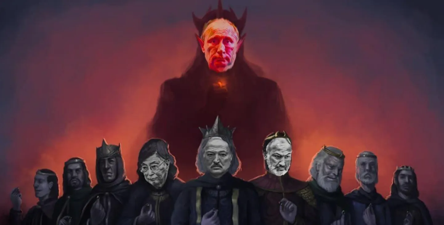Коллаж на тему "Путин и Властелин колец".