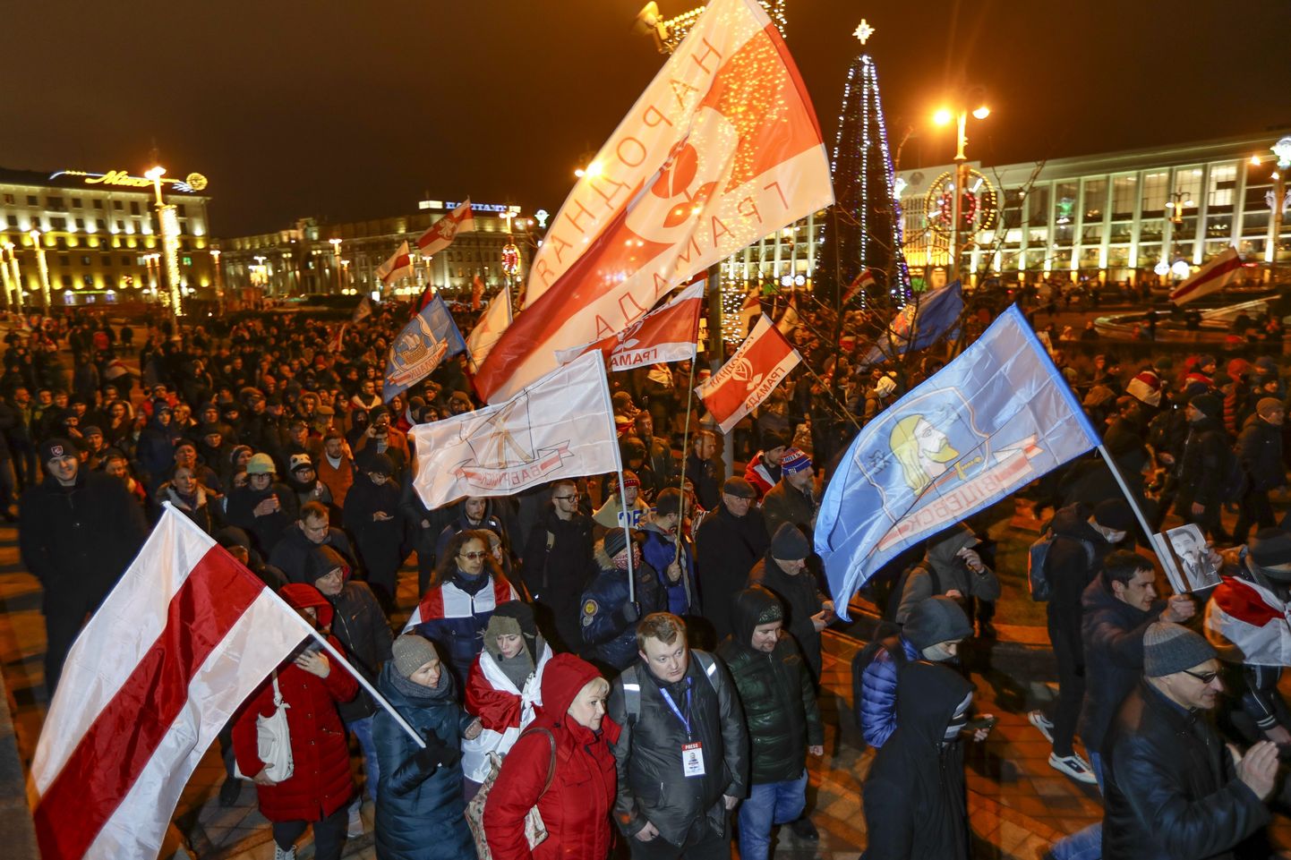 Minskā jau ceturtā protesta akcija decembrī pret ciešākām saitēm ar Krieviju.