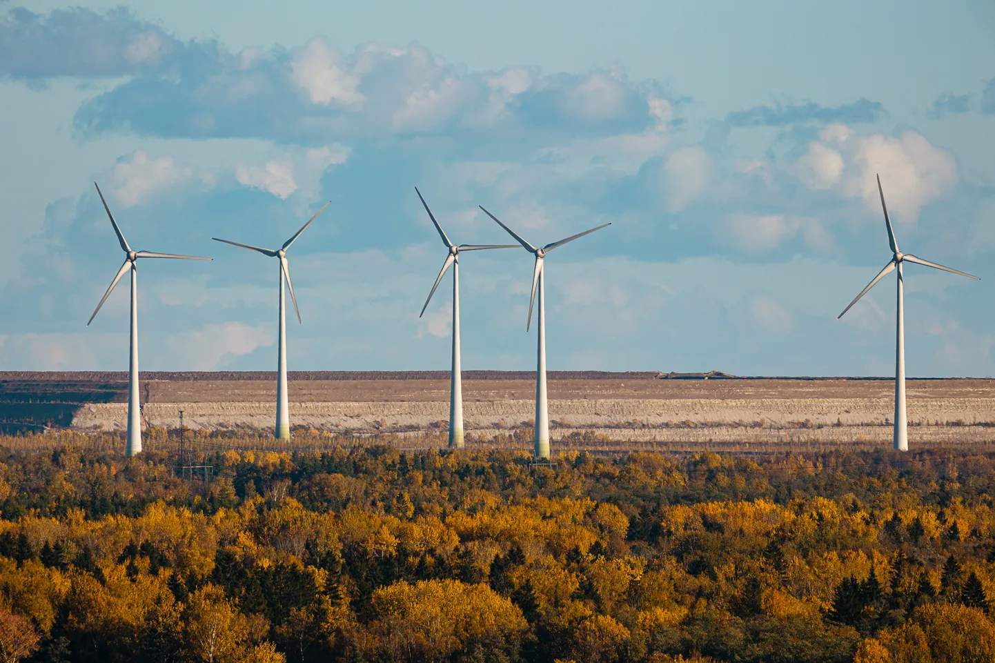 Нарвский парк ветряков "Eesti Energia".