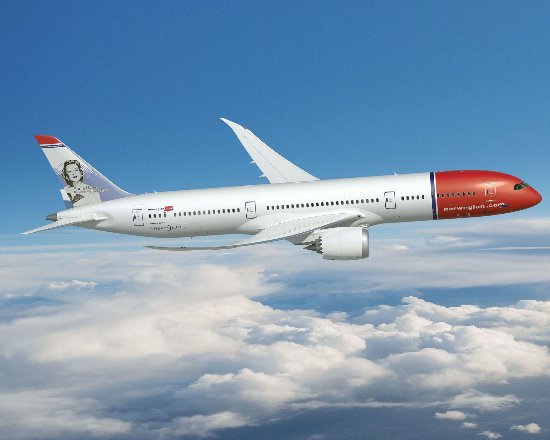 Norwegiani värvides Boeing 787-9 Dreamliner.