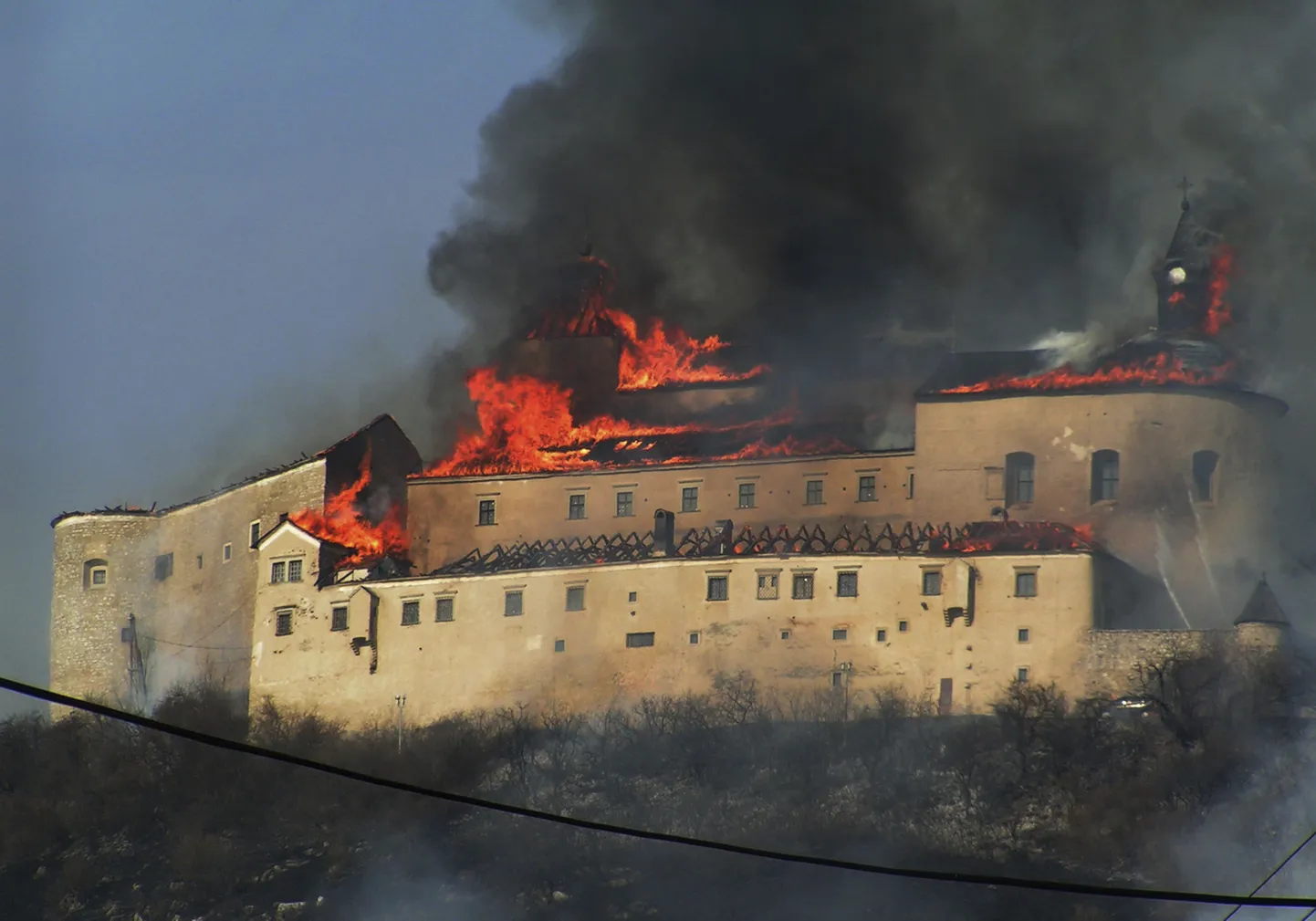 Пожар в замке Красна Гуорка