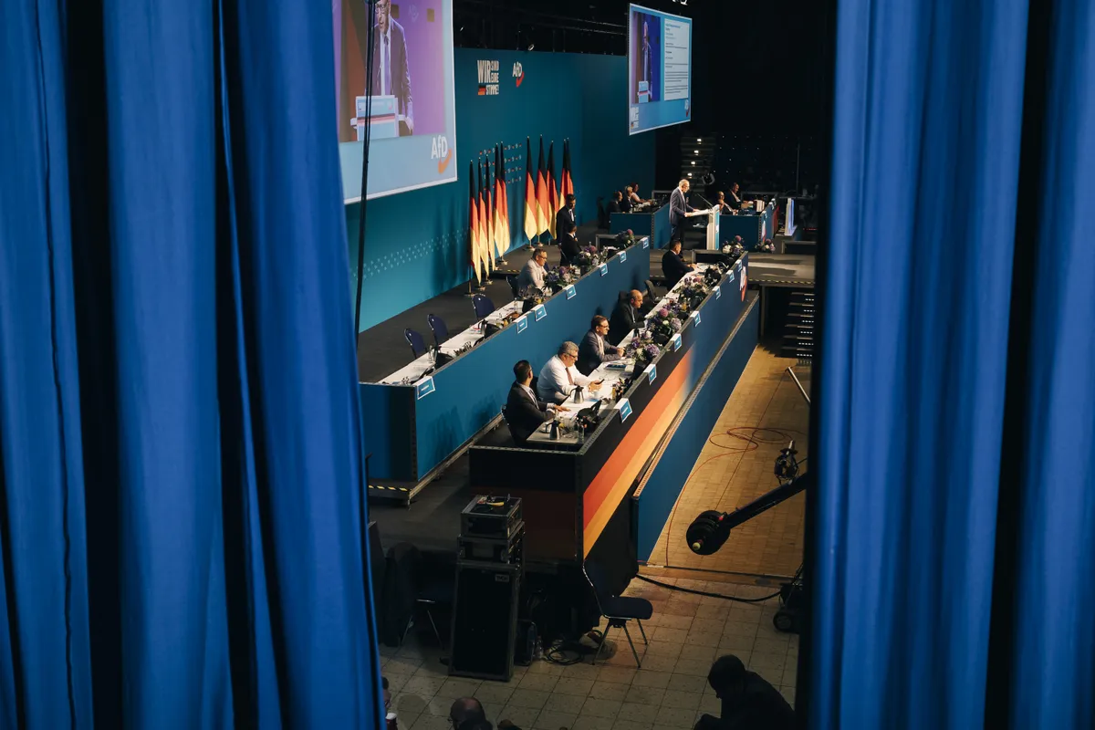 Alternatiiv Saksamaale (AfD) pidamas oma parteikongressi Essenis. Paljud sakslased näevad partei paremäärmuslikke vaateid ohuna demokraatiale. Euroopa, fotolood.