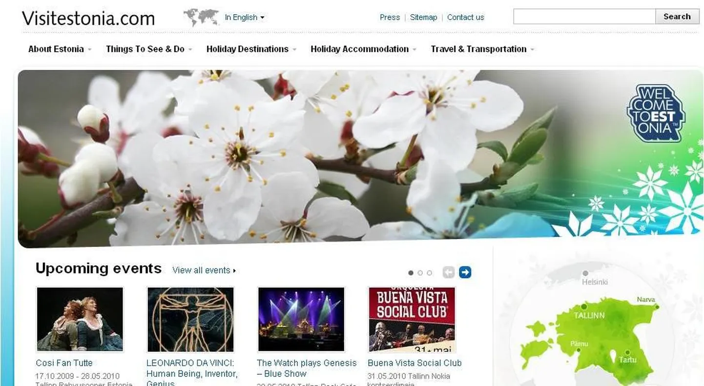 Eesti turismiveeb visitestonia.com.