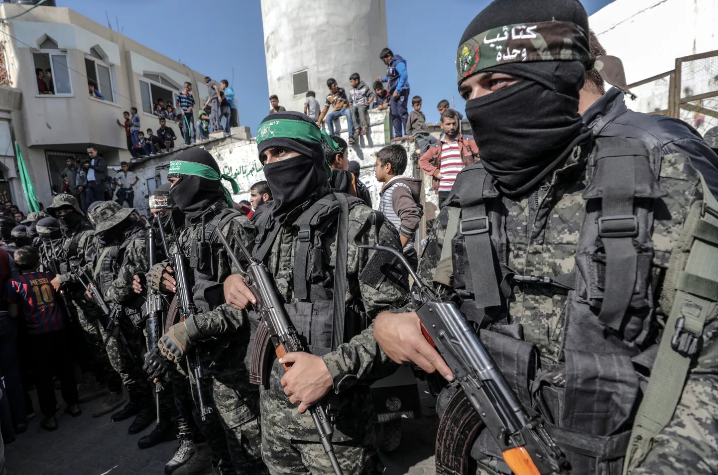 Боевики ХАМАС в секторе Газа в Хан-Юнисе, 12 ноября 2018 года.