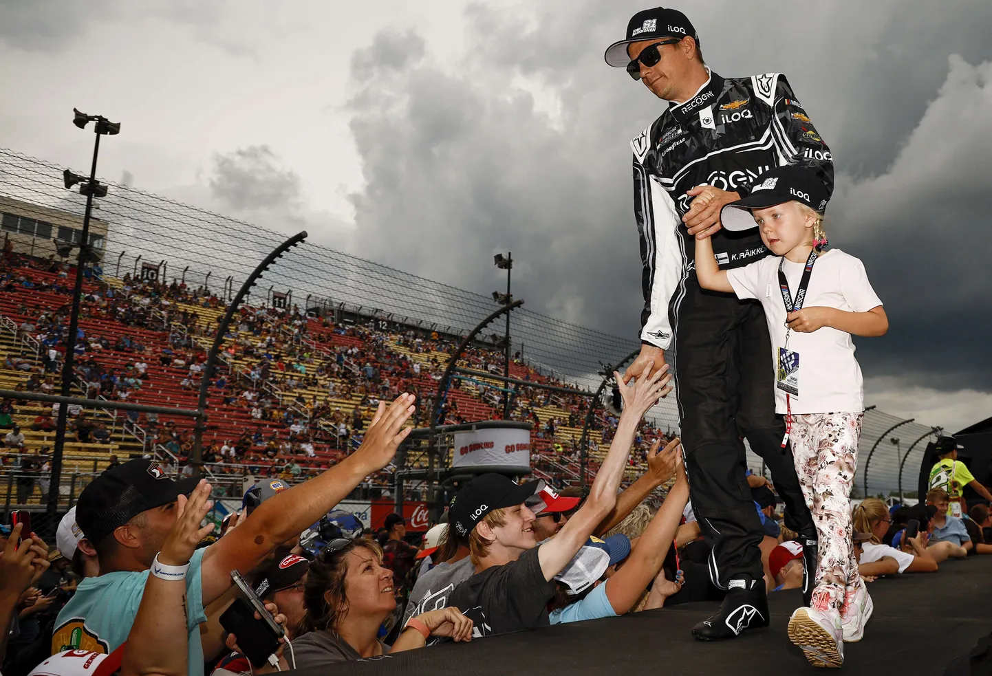 Kimi Räikkönen 2022. aasta augustis Nascari võistlusel.