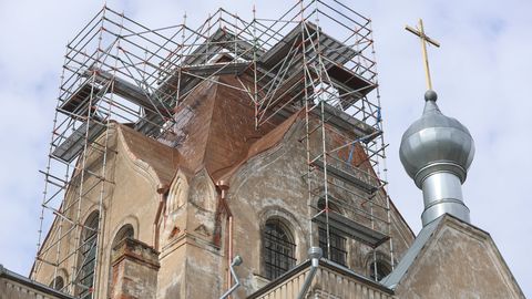Sõbra tänava kiriku ehitustöid takistab rahapuudus