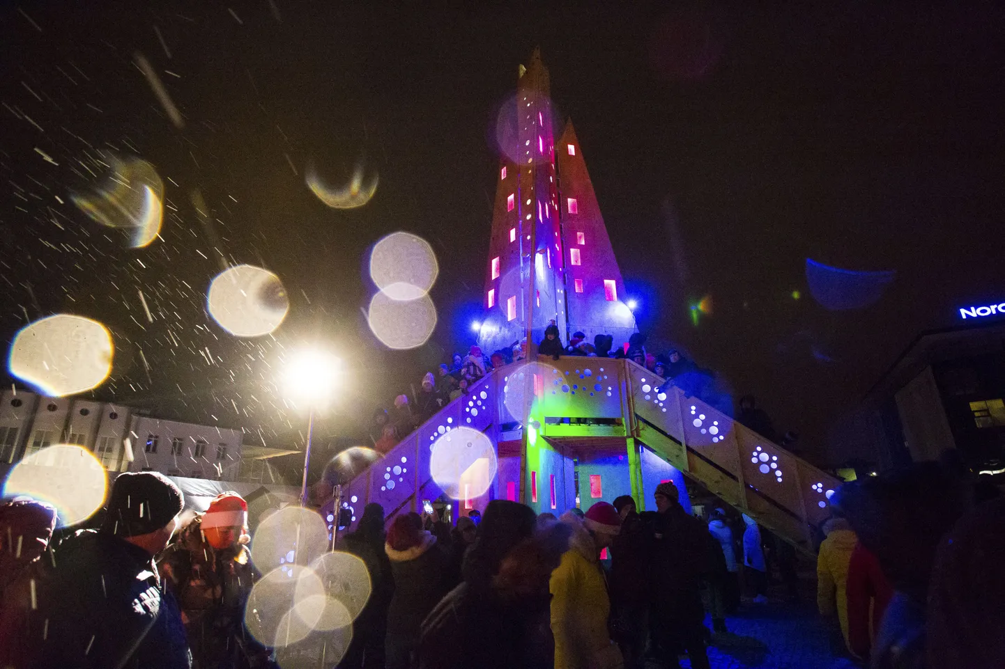 Rakvere tänavune jõuluinstallatsioon.