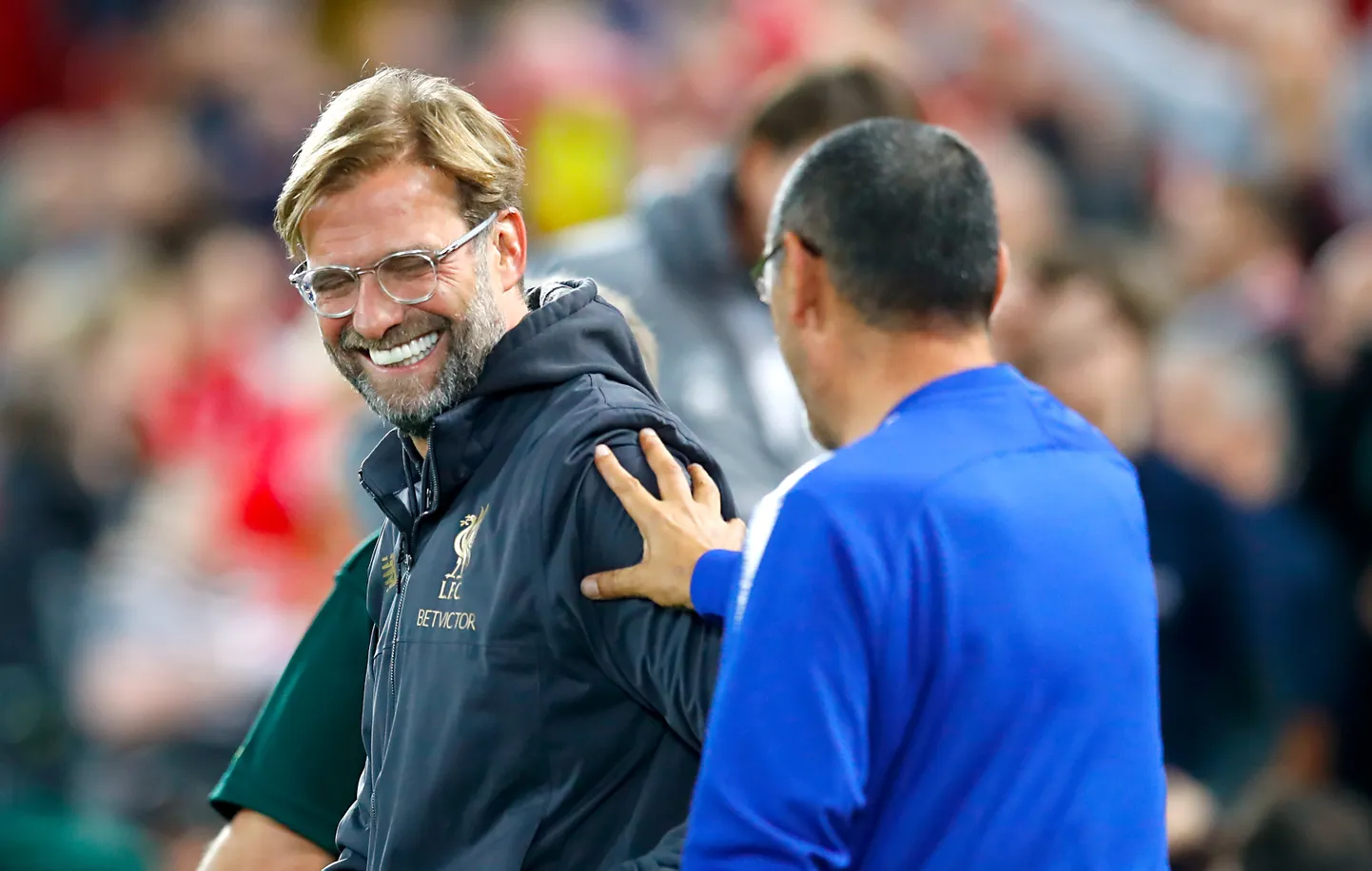 Jürgen Klopp ja Maurizio Sarri.