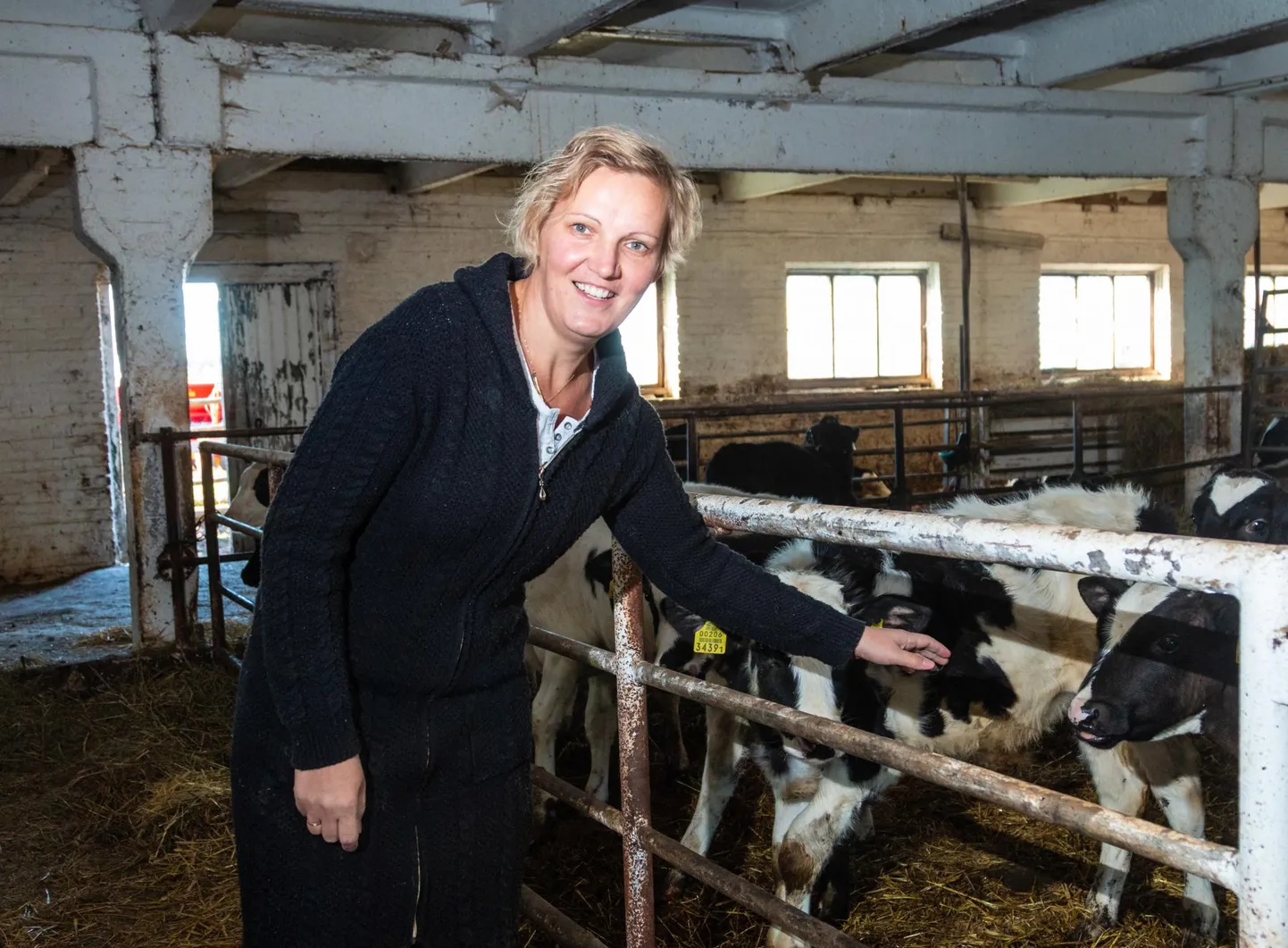 Golfitalu pere on siiralt õnnelik võimaluse eest olla avatud talude päeva avapaugu koht, kinnitas peranaine Karin Sepp FOTO: Arvo Meeks