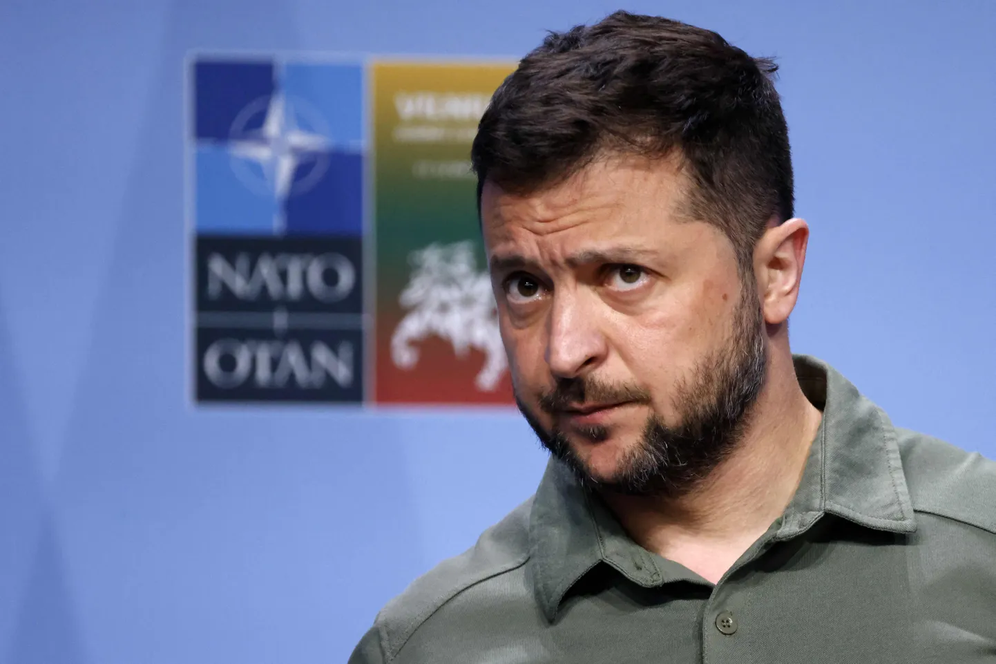 Ukraina president Volodõmõr Zelenskõi Vilniuses.