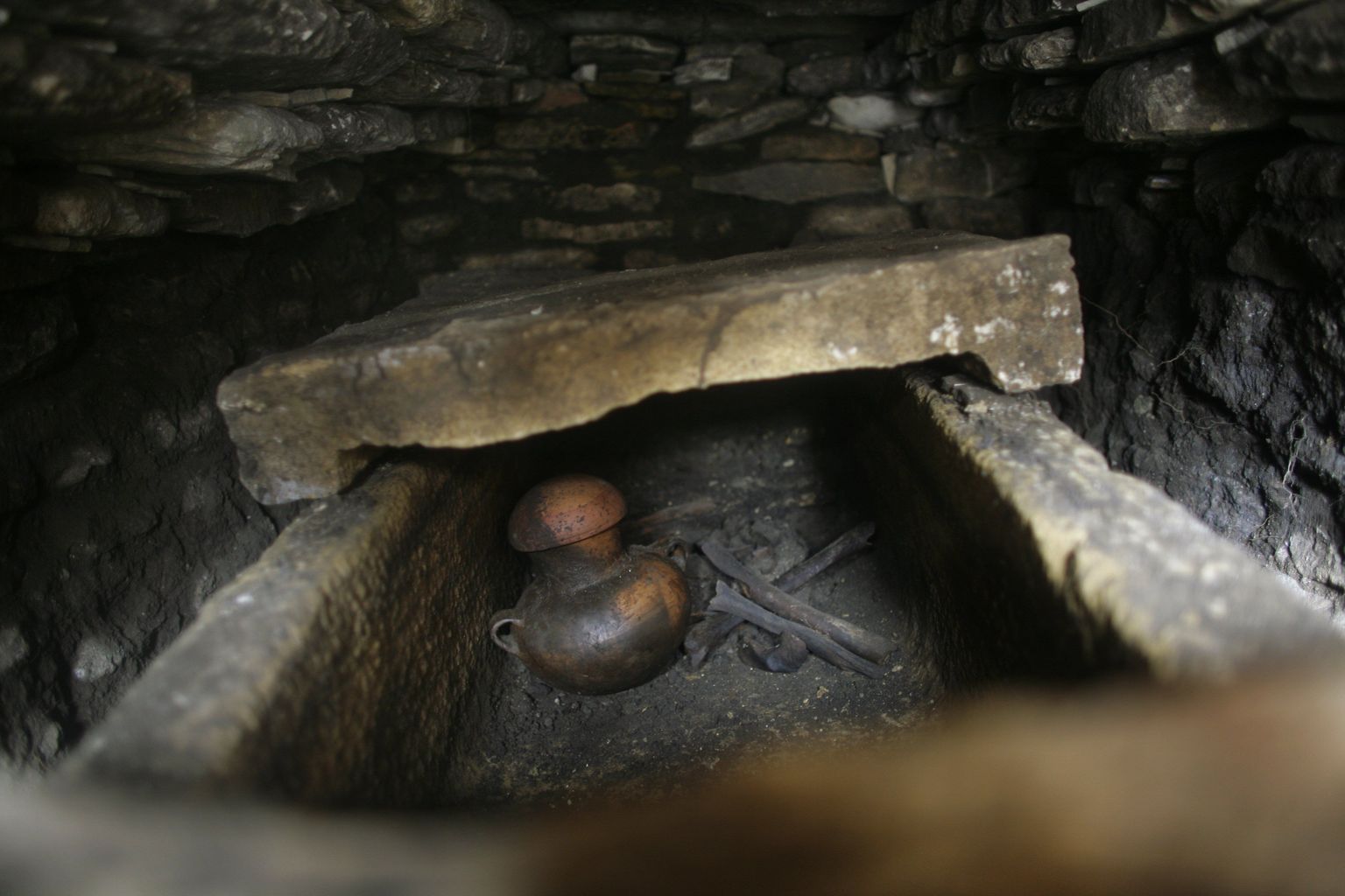 Kivisarkofaag Mehhikost Chiapasest leitud hauas