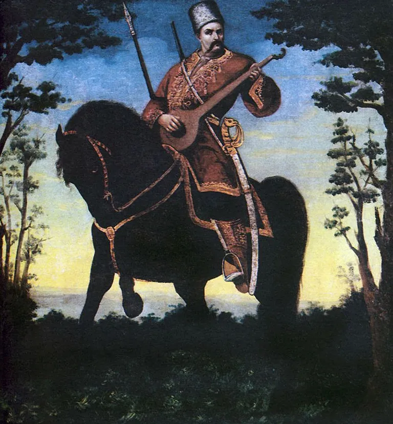 Kasakas 19. sajandi joonistusel
